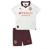 Camiseta Manchester City Segunda Equipación Replica 2023-24 para niños mangas cortas (+ Pantalones cortos)